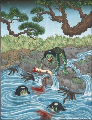  The Legend of the Kappa: A Mysterious Aquatic Demon That Plays Tricks on Humans!